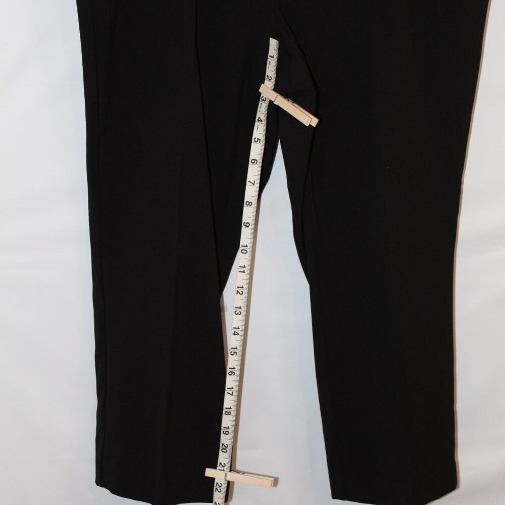 NY&C Vintage Y2K mid-rise 7th Avenue straight‎ leg crop black pants 18 BNWT - Picture 11 of 12